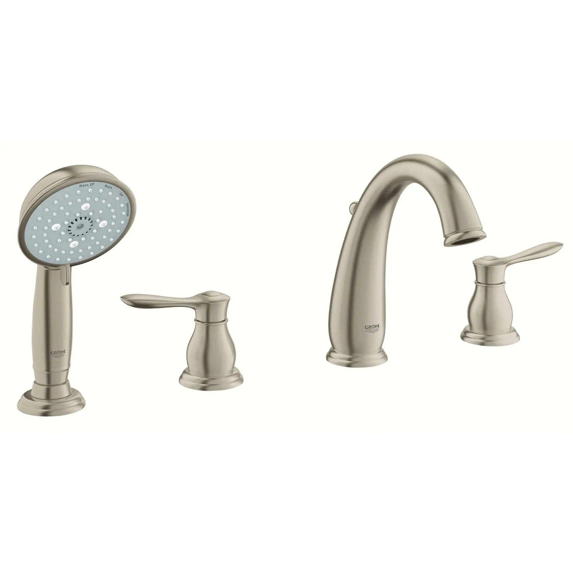 Roman Tub Filler With 2.5 GPM Personal Hand Shower